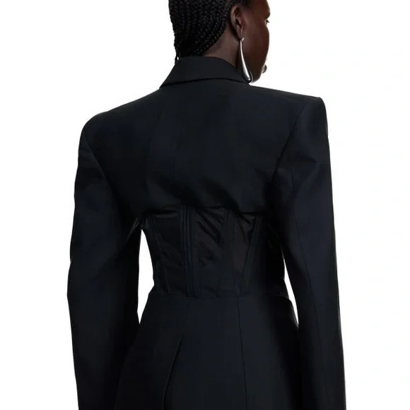 RARE LIMITED MUGLER H&M Corset Style Wool Jacket Blazer